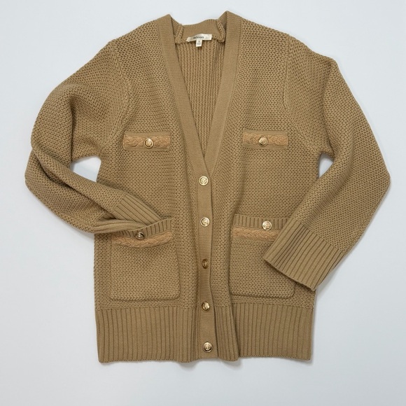 Oversized Camel Cardigan – Cozy Relaxed Knit | Size S | Like New - Picture 3 of 8